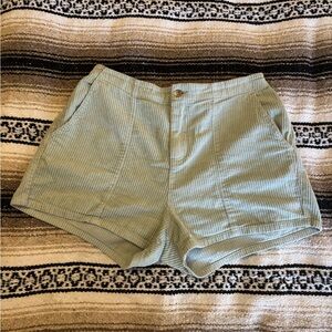 RVCA High Waist Green Shorts XL
